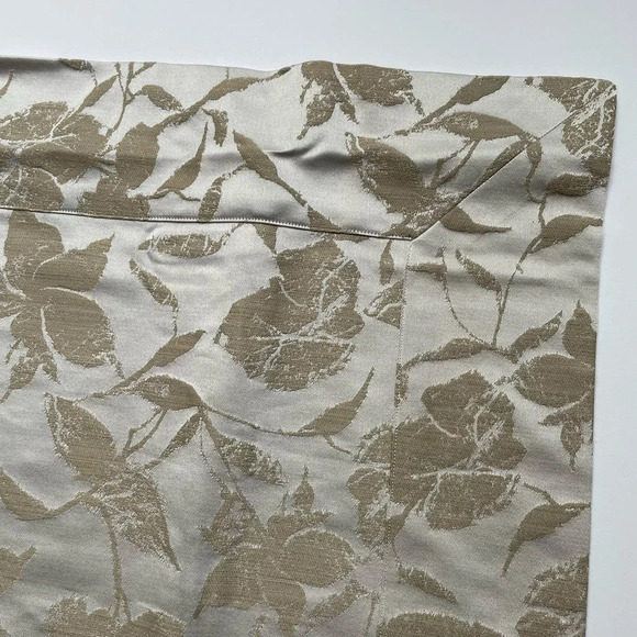 Frette Pair (2) Lux Valentina Euro Sham Ecru Beige Floral Cotton Wool Polyester - Picture 5 of 7